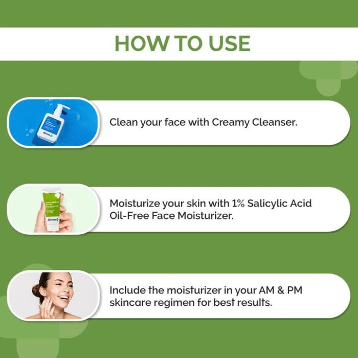 Derma co 1% Salicylic Acid Oil-Free Moisturizer For Face with Oat Extract - Image 4