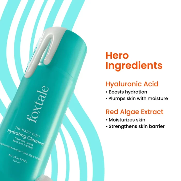 Foxtale The Daily Duet Hydrating Cleanser & Make-Up Remover - Image 3