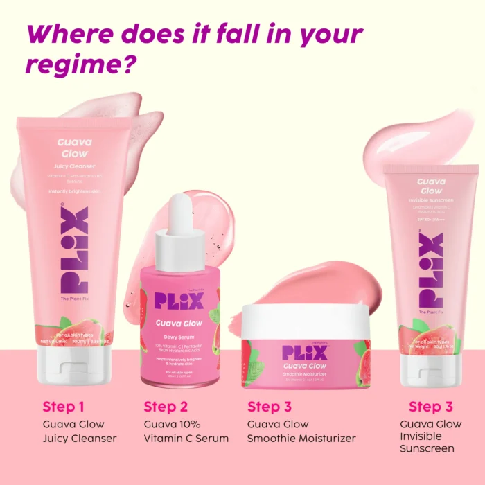 Plix Guava Glow Juicy Cleanser For Skin Brightening With Vitamin C - Image 6