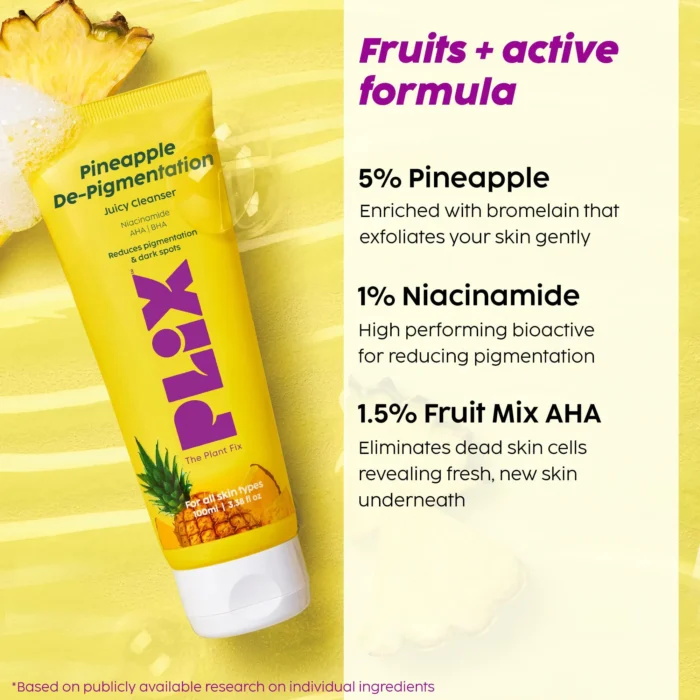 Plix Pineapple De-pigmentation Juicy Cleanser with Niacinamide - Image 3