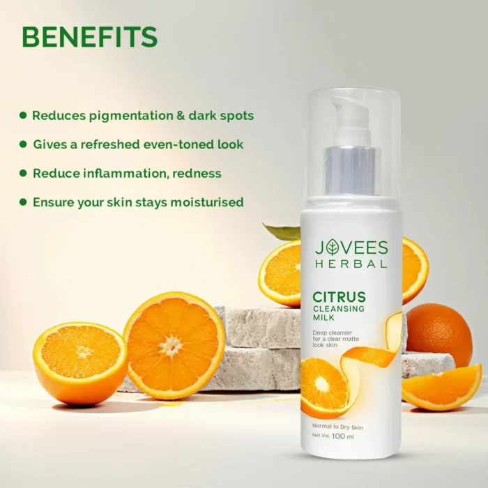Jovees Citrus Cleansing Milk With Lemon Peel Extract and Almond - Image 3