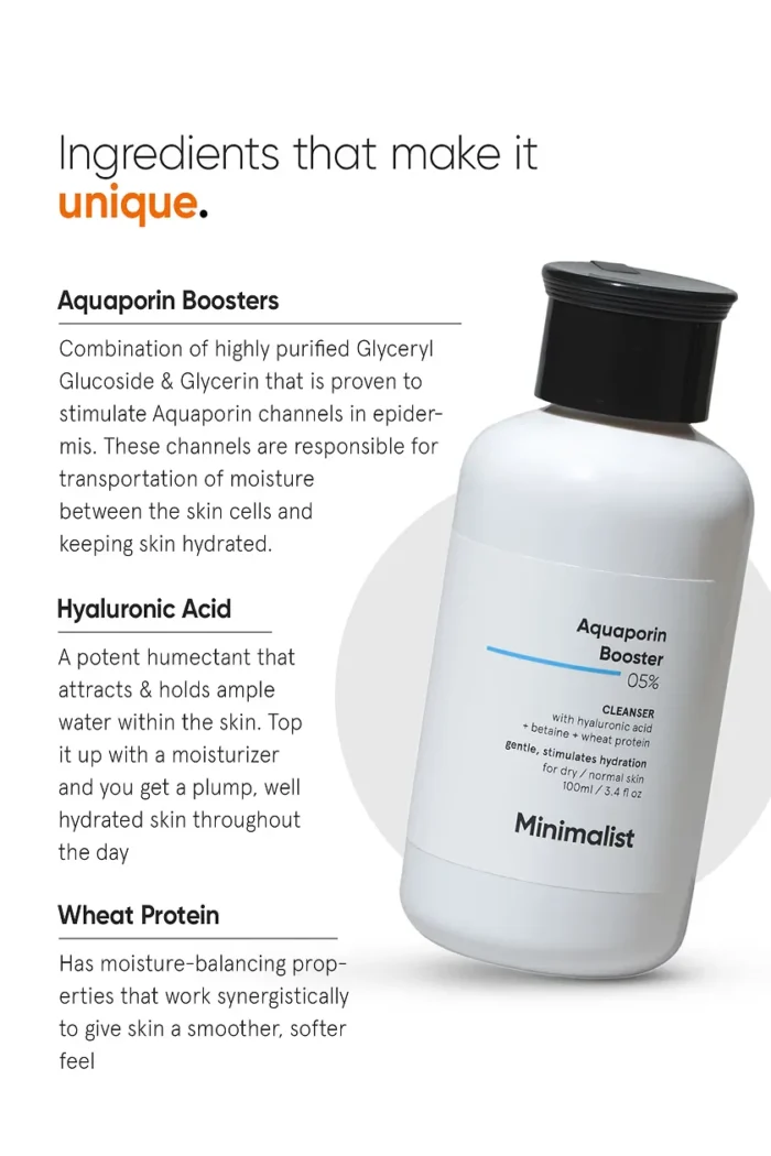Minimalist Aquaporin Booster 5% Cleanser Hydrating Face Wash - Image 4