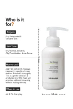 Minimalist Oat Extract 6% Gentle Cleanser Hydrating Face Wash - Image 3